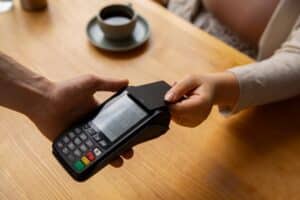 Credit card payment in person