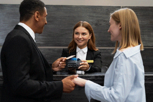 How do card machines for charities work