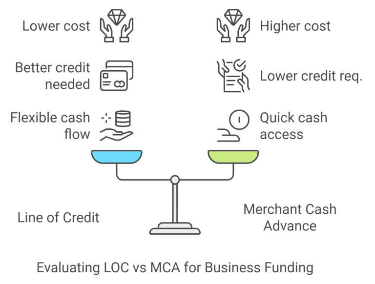 Line of Credit vs Merchant Cash Advance